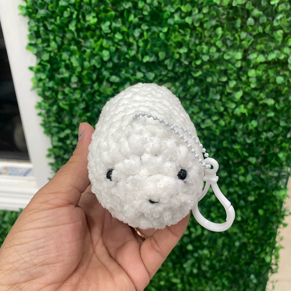 Fluffy Seal Buddy Keychain